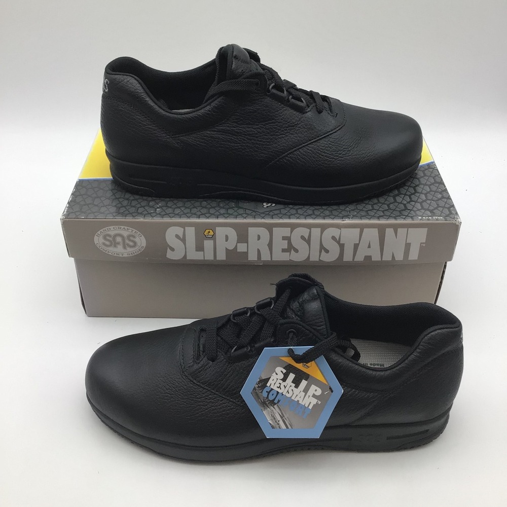 SAS Liberty Black Slip Resistant Work Shoes Womens Size 9.5 N 2070-013 USA NEW